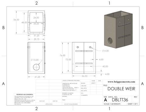Double Weir 3FT Wide