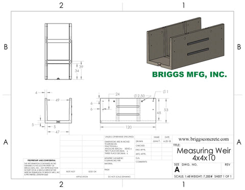 Boat Weir (Custom Measuring Weir)