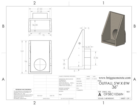 Outfall Drawings – Briggs Manufacturing, Inc.