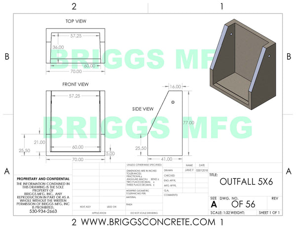 Outfall 5FT Wide – Briggs Manufacturing, Inc.